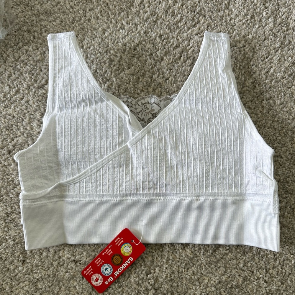 NWT! Women’s Sankom White Lace Bra - Picture 6 of 6
